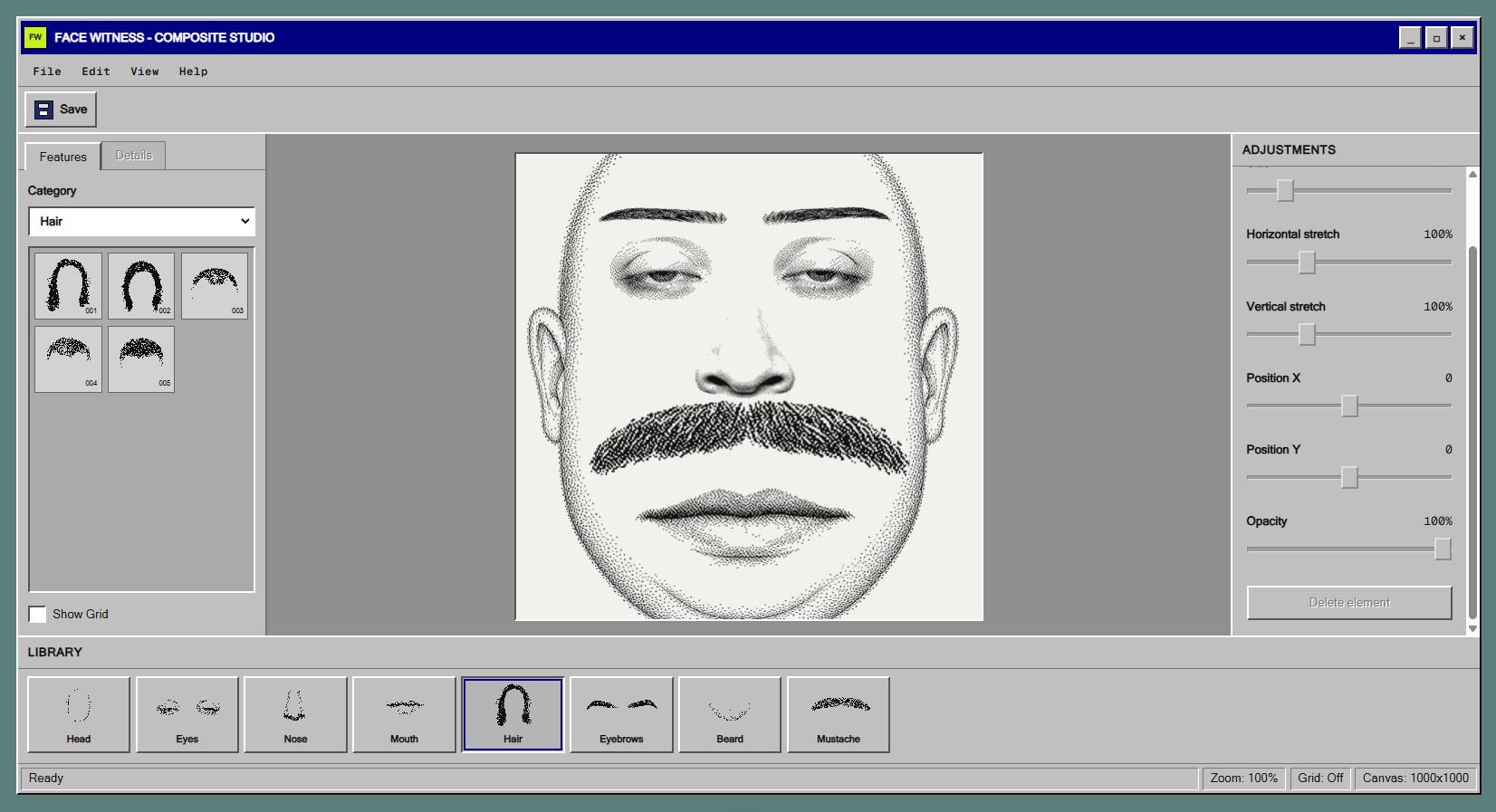 Face Witness composite editor